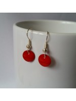 Boucles d'oreilles Confettis Rouge Tomate