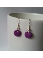 Boucles d'oreilles Confettis Violet Cassis