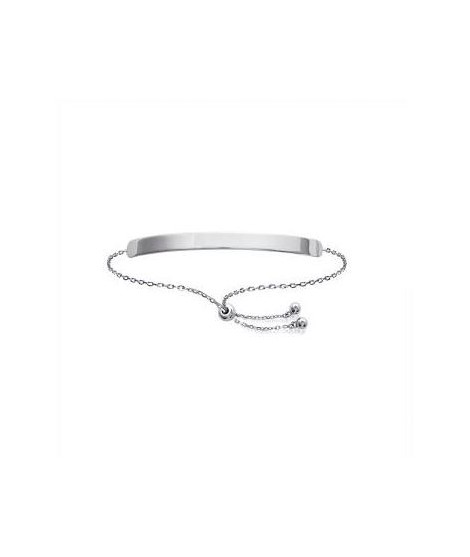 Bracelet coulissant à graver argent