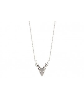 Collier cerf en argent