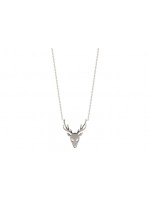 Collier cerf en argent