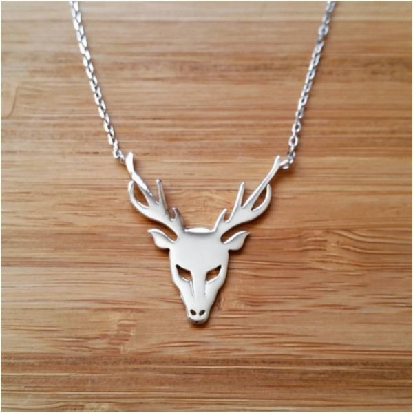 Pendentif Breloque Cerf Argent Sterling 925 - Vintage - Occasion Très Bon État