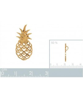 Pendentif Ananas Plaqué or