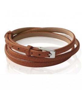 Bracelet 3 petits tours (marron)