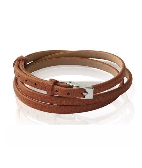 Bracelet 3 petits tours (marron)