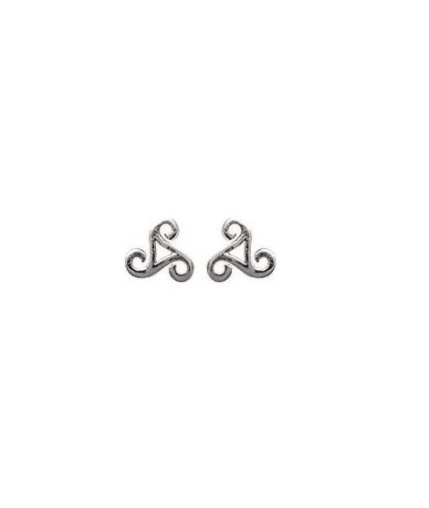 Boucles d'oreilles triskel argent 7 mm