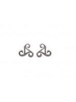 Boucles d'oreilles triskel argent 7 mm