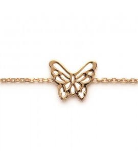 Bracelet Papillon Plaqué Or