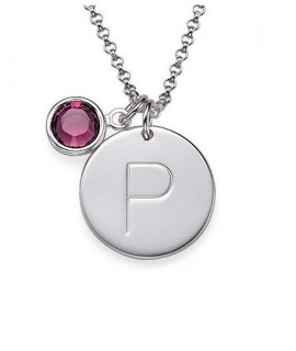 Pendentif pierre de naissance birthstone à l'unité