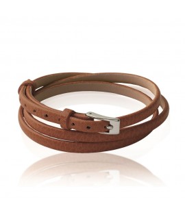 Bracelet 3 petits tours (marron)