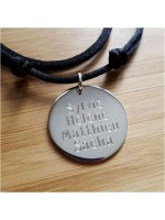 Collier Médaille 27 mm Gravée