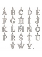 Pendentif lettre de l'alphabet au choix
