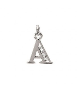 Pendentif lettre de l'alphabet au choix