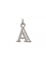 Pendentif lettre de l'alphabet au choix