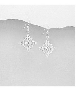 Boucles d'oreilles croix celtiques argent