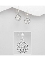 Boucles d'oreilles argent de vie argent