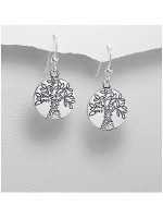 Boucles d'oreilles argent de vie argent