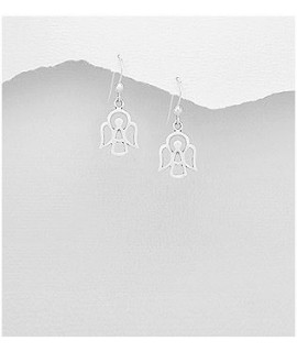 Boucles d'oreilles Ange en argent