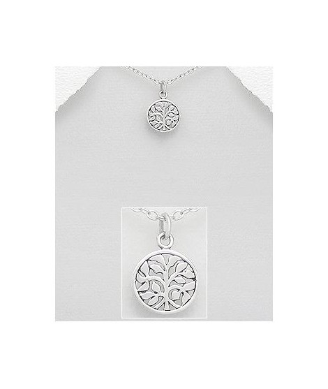 Pendentif arbre de vie argent 27 mm