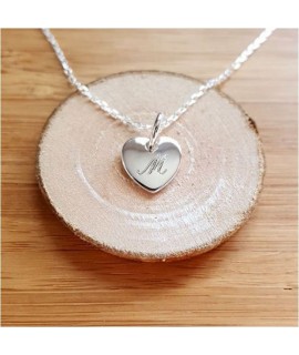 Collier petit coeur à graver