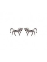 Boucles d'Oreilles Cheval Argent