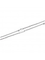 Gourmette 15 cm maille cheval diamantée