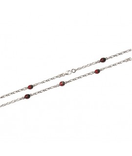 Bracelet 3 Coccinelles Argent