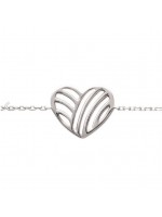 Bracelet Coeur argent 18 cm