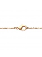 Collier infini 2 coeurs plaqué or