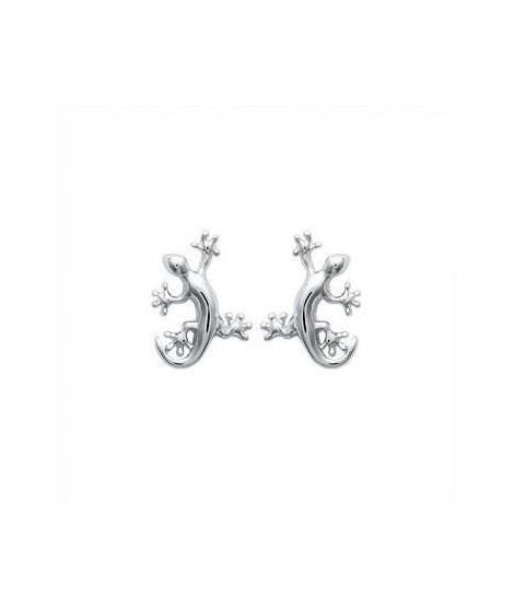 Boucles d'oreilles lézards en argent