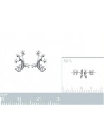 Boucles d'oreilles lézards en argent