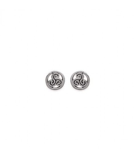 Boucles d'oreilles Triskel argent