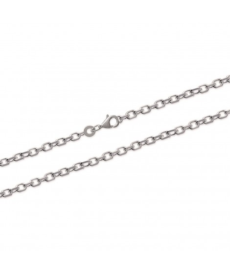 Chaîne bracelet ou collier forcat diamantée argent
