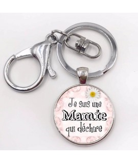 Porte clé Merci Maîtresse coeur rouge