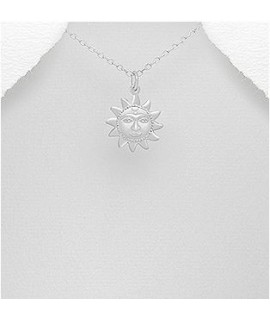 Pendentif soleil 17 mm en argent 925/000