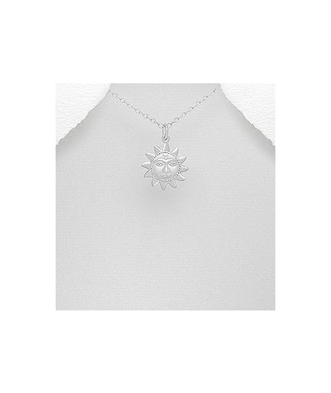 Pendentif soleil 17 mm en argent 925/000