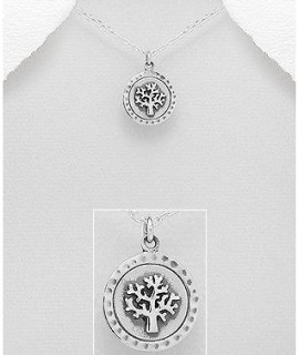 Pendentif arbre de vie en argent 15 mm