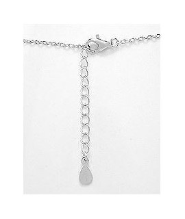 Collier barre à graver en argent 925/000