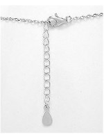 Collier barre à graver en argent 925/000