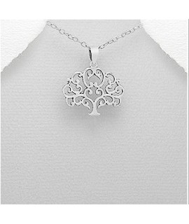 Pendentif arbre de vie argent 22 x 17 mm