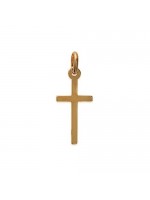 Pendentif croix en plaqué or 20 x 11 mm