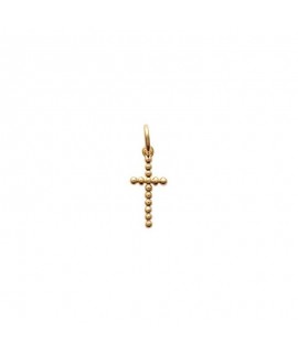 Pendentif croix en plaqué or 8 x 15 mm