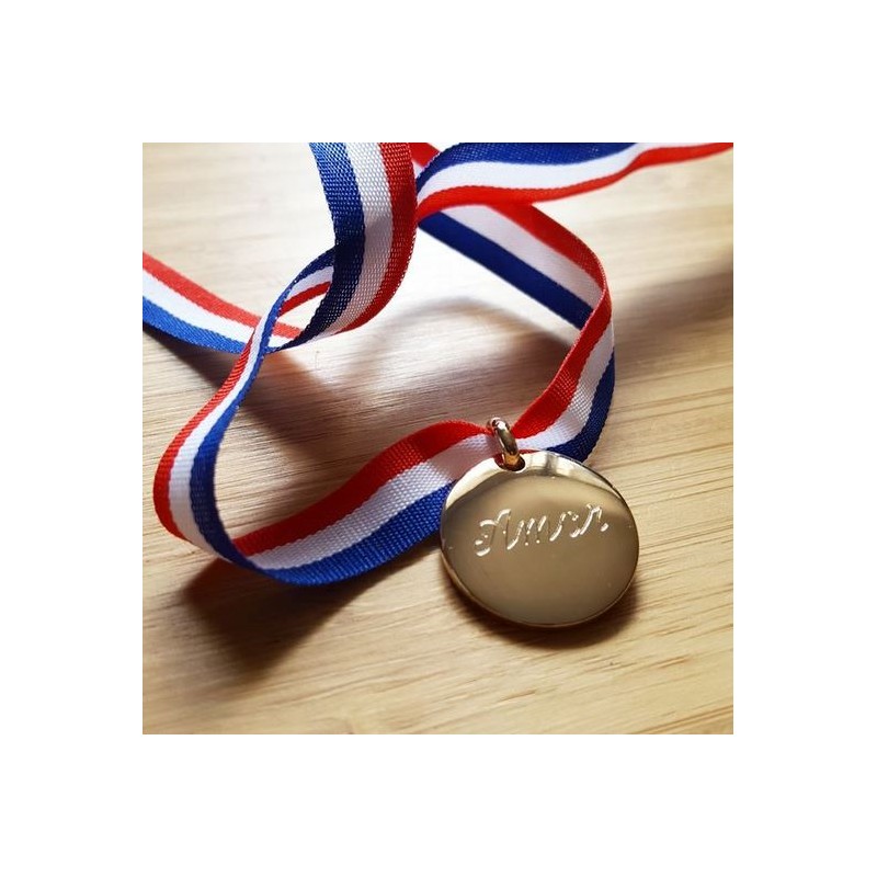 Médaille Pendentif Coeur à Graver - Plaqué Or 18k | La Boutique des