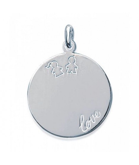 Médaille Love Enfants 22 mm