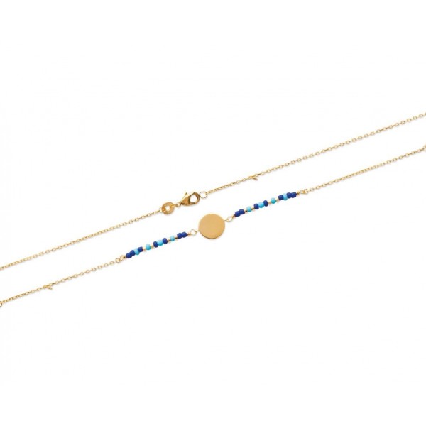 Bracelet Or 18 Carats Avec Plaque à Graver - Poids 2,50 G, Longueur 14,50 Cm