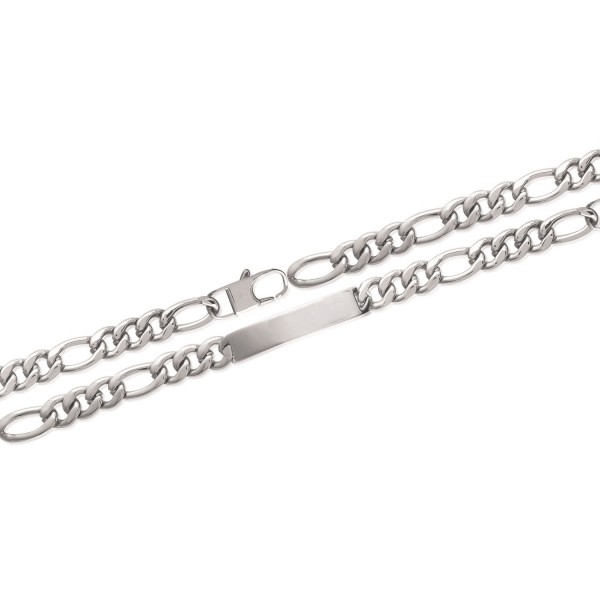 Gourmette Plaqué Or 18 Carats - Maille Figaro 1-3 - 10 Mm - 22 Cm - Neuf Avec Étiquettes