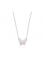 Collier Papillon Stylisé Argent