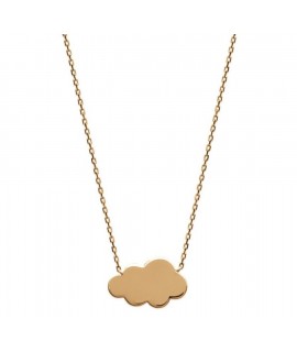 Collier nuage pour une rêveuse plaqué or