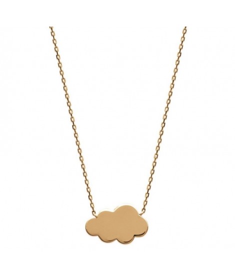 Collier nuage pour une rêveuse plaqué or