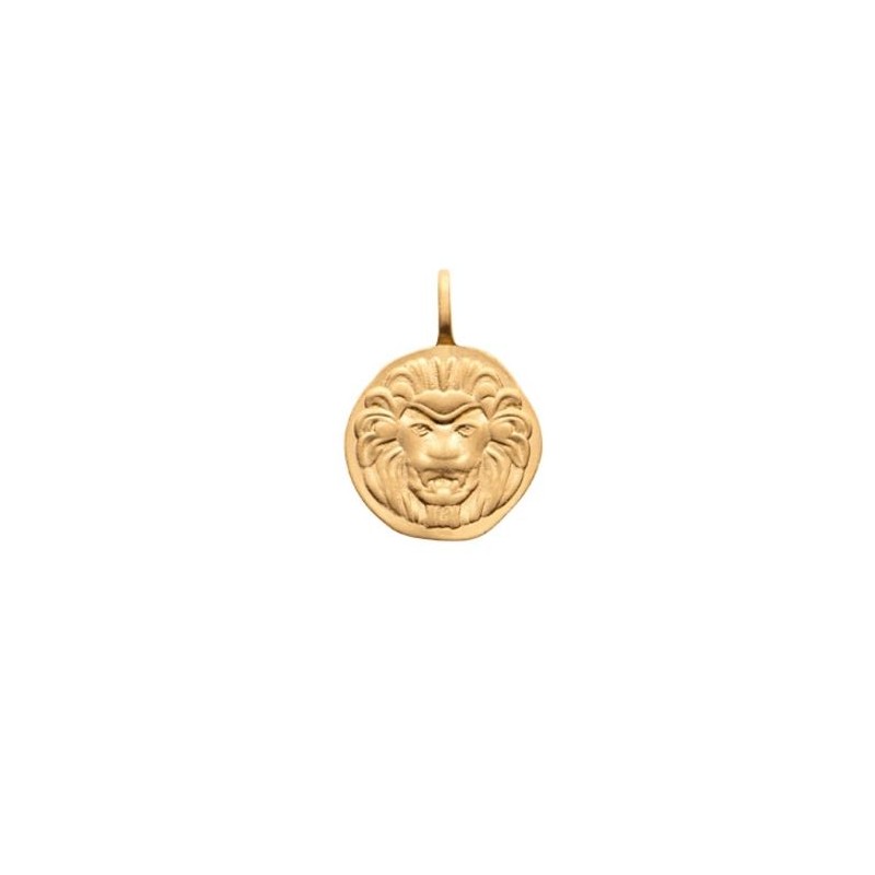 Broche/Pendentif Vintage Tête De Lion - Signé MMA 1991 - Bijou Ancien En Très Bon État